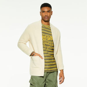 Cardigan en laine pour homme, design personnalisé, tricoté à épaules tombantes, vente en gros, cardigan long pour homme - Product Image 4