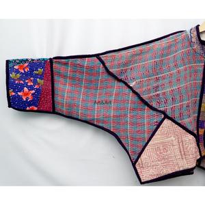 ART&ART Premium Women's Cotton Kantha <b>Jacket</b> <b>Short</b> Eco-Friendly Vintage Pattern Logo Open Stitch Closure Handmade - Product Image 6