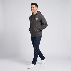 Sudadera con Capucha para Hombre Dumela, Color Gris Oscuro, con Cierre, de Algodón y Felpa, Informal, con Logotipo Frontal, Corte Regular, para Otoño - Product Image 3