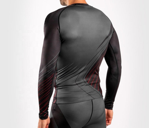 Maillots de compression sportifs MMA de haute qualité, designs personnalisés imprimés, manches longues, vêtements de sport OEM - Product Image 5