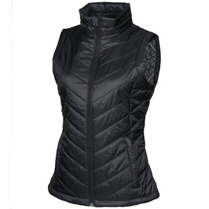 เสื้อกั๊กพัฟเฟอร์ผู้หญิงแบบมีโลโก้สั่งทำพิเศษสำหรับสุภาพสตรี เสื้อกั๊กขนเป็ดสำหรับผู้ชาย - Product Image 1