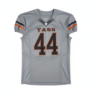 เสื้อฟุตบอลอเมริกันแบบกำหนดเองได้ พร้อมหมายเลข ชื่อทีม ชุดทีมเยือน ปักลายแบบ Tackle Twill ระบายอากาศได้ดี เหมาะสำหรับฤดูร้อน มีไซส์พลัส สำหรับนักกีฬา - Product Image 1