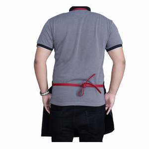 Delantal de Barbero Profesional y Duradero de Cuero Tejido, Transpirable, con Mangas Protectoras para Estilistas y Barberos - Product Image 5