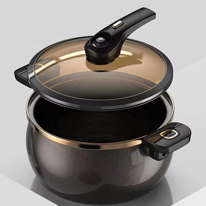 Cuisinière à pression fiable de grande capacité pour une cuisson rapide et saine, corps en acier inoxydable durable, compatible gaz et induction, passe au lave-vaisselle - Product Image 6