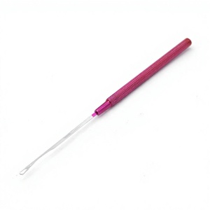 TEEJAY's #15041 Silver 5" Micro <b>Beads</b> Hair Extension tools kit with 2 Pliers and 1 Hook <b>Needle</b> - Product Image 3