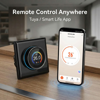 Termostato Inteligente con Pantalla Táctil WiFi y Aplicación Tuya para Calefacción por Suelo Radiante Eléctrico, Uso en Hoteles, Diseño Flexible