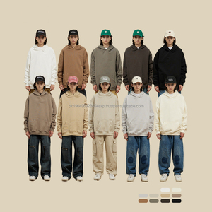 เสื้อฮู้ดดี้คุณภาพสูงสำหรับฤดูใบไม้ร่วงและฤดูหนาว 10 สี น้ำหนัก 400 กรัม แบบยูนิเซ็กซ์ ผ้าฝ้าย 100% เนื้อหนา - Product Image 2