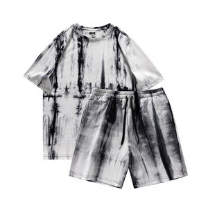 Custom Logo High Quality 2 Piece Mens Summer Sets Casual Streetwear Shorts Sets T Shirt - Product Image 1