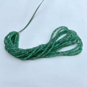 3mm 4mm Naturel Vert Émeraude Facettes Rondelle Pierre précieuse AAA + Qualité Colliers de mode DIY Handmade Trending Jewelry - Product Image 2