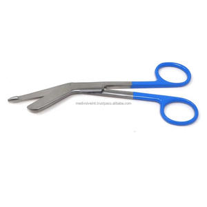 Ciseaux pour infirmières Lister allemands, 5,5 pouces, acier inoxydable, manche bleu, manuels, certifiés CE ISO, qualité hospitalière, durables, OEM ODM - Product Image 4