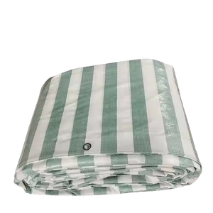 Lona Impermeable con Rayas de PE, Lámina Multiusos para Camiones, Jardín, Exteriores, Camping, Suministro de Fábrica OEM - Product Image 1