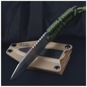 Cuchillo de Cocina de Acero de Damasco con Hoja Recta y Punta de Lanza, con Mango de Madera - Product Image 6