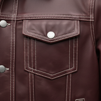 Veste en cuir, matériau de qualité supérieure, grandes tailles, vestes pour hommes