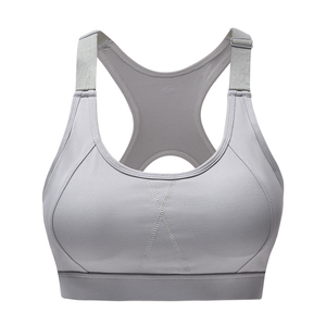 Soutiens-gorge de sport et de yoga grande taille respirants à logo frontal, haute performance, les plus vendus en gros - Product Image 6