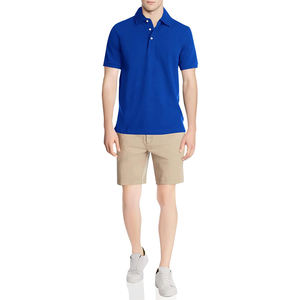 Camiseta Polo Azul para Hombre al por Mayor, Manga Corta, Tela Piqué, Ropa de Trabajo y Casual, Logotipo Personalizado OEM - Product Image 1