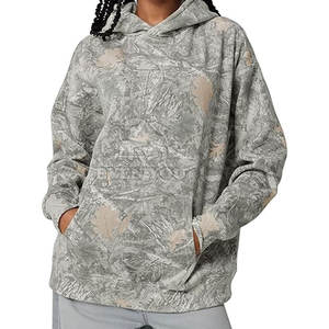 Sweat-shirt à capuche en coton mélangé à imprimé camouflage jungle fabriqué au Pakistan pour hommes et femmes, style urbain - Product Image 2