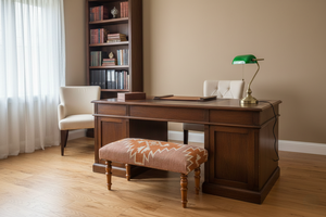 Banco de madera tapizado con kilim de lana y yute tejido a mano |   Banco con Patrón Tribal Rústico para Sala de Estar, Entrada y Dormitorio - Product Image 2