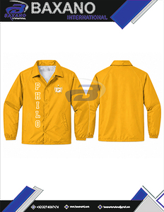 เสื้อกันฝนสำหรับผู้หญิง Philo Affiliates Sorority รุ่น Waterproof Line Coaches น้ำหนักเบา ผลิตจากไนลอน พร้อมโลโก้แบบกำหนดเอง - Product Image 5