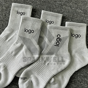 Chaussettes de compression pour hommes SPARKWELL INDUSTRY, bleu uni, en polyester tricoté, respirantes, avec soutien de la voûte plantaire, style sportif, pour usage quotidien, hiver - Product Image 6