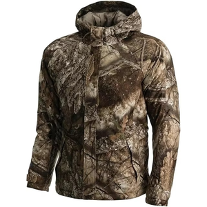 Veste de chasse d'hiver unisexe GRACE SIGN en softshell camouflage, imperméable, coupe-vent, respirante, manches longues, réglable, sécurité - Product Image 6