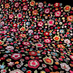 Velvet Embroidered Fabric For Abaya Kaftan Modest Wear Gulf UAE Designer Garment Textile Export Quality <b>Material</b> For Fashion Hub - Product Image 3