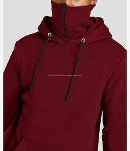 Custom Logo Embroidery Double Hooded Ninja Pullover Balaclava Hoodies <b>for</b> Man Full Zip <b>Thermal</b> <b>Men</b> Hoodies - Product Image 3