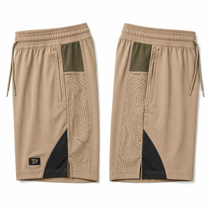 Shorts de pickleball athlétiques personnalisés, respirants avec tissu extensible et empiècements en mesh, vêtements de sport techniques - Product Image 4