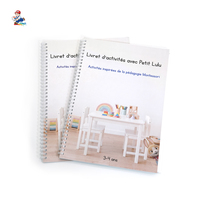 Cahiers d'exercices et livrets scolaires personnalisés pour enfants, reliés par spirale