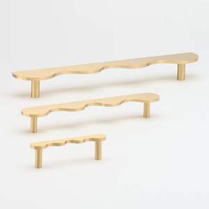 Poignées et poignées de tirage modernes réglables en laiton massif pour meubles de chambre, salle de bain, armoires de cuisine et tiroirs - Product Image 5