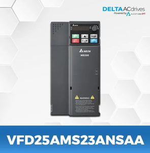 อินเวอร์เตอร์ Delta MS300 VFD25AMS23ANSAA 3 เฟส 230V 5.5KW 7.5HP ขนาดกะทัดรัด - Product Image 1