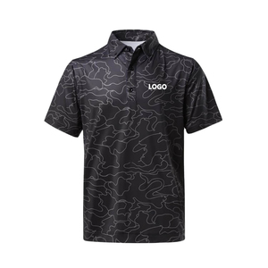 Chemises polo pour hommes personnalisées à sublimation intégrale, manches courtes, respirantes, légères, t-shirts personnalisés avec logo, t-shirts polo - Product Image 2