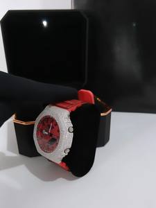 Buss Down Pass Diamond Tester GA2100 Lunette de montre Moissanite personnalisée entièrement sertie de pierres, accessoire de montre Moissanite - Product Image 4