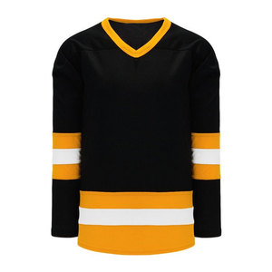 Camiseta de Hockey con Estampado por Transferencia Térmica, Poliéster Transpirable, Nombre del Equipo Personalizado, Unisex, Logotipo Frontal, Manga Corta, Cuello en V, Ajustable para Adultos - Product Image 2