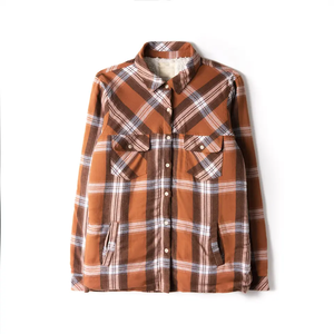 Camisa de Franela para Hombre, Color Morado Marino a Cuadros, Algodón Cepillado, Doble Bolsillo, Corte Clásico, Duradera, Casual - Product Image 3