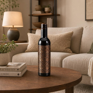 Elegant Black <b>Copper</b> Water <b>Bottle</b> Handcrafted Ayurvedic Flask Sustainable Reusable Drinkware Premium Artisan Hydration <b>Bottle</b> - Product Image 5