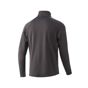 Veste de randonnée unisexe gris foncé à col rond, softshell résistante à l'eau, manches longues, évacuation de l'humidité, coupe ajustée, vêtements d'extérieur pour l'automne - Product Image 2