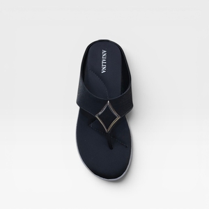 Chaussons confortables pour femmes, élégants, à talon compensé, légers, antidérapants, avec coussinets doux, pour un usage quotidien, intérieur et extérieur - Product Image 2