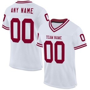 Wholsale Direct OMMIZ INDUSTRY Custom Powder <b>Blue</b> Royal-White <b>Mesh</b> Authentic Football Jersey - Product Image 4