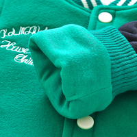 Blouson universitaire personnalisé pour jeunes, broderie d'équipe scolaire, écussons chenille, vêtement d'extérieur de baseball – Vente en gros