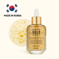 Sérum Ampoule Hydratant Visage Coréen Premium 99,9% Or 24K Acide Hyaluronique Collagène Panthénol Peptide Booster Cutané 3 Ans