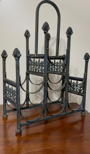 Support à bûches de qualité supérieure, sur mesure, en fer, fait main, pour foyer intérieur et extérieur, accessoire de cheminée, support de table - Product Image 2