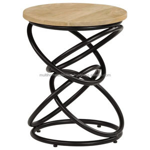 Mobilier de luxe Table basse Style miroir Regard attiré par les yeux Table d'appoint carrée de qualité supérieure Table basse en métal doré avec dessus en marbre - Product Image 2