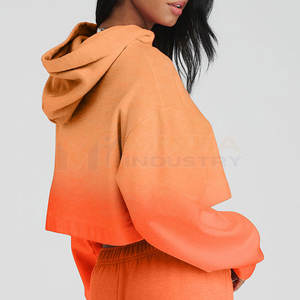 เสื้อครอปฮู้ดดี้คุณภาพสูง ผลิตในปากีสถาน รับทำโลโก้ เสื้อครอปฮู้ดดี้ลำลองสำหรับขายออนไลน์ - Product Image 3