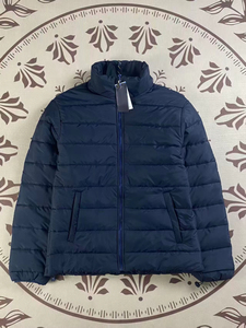 Custom Winter <b>Mens</b> <b>White</b> Puffer <b>Jacket</b> Wholesale OEM ODM Warm Outerwear Full Zip Stand Collar Casual Outerwear Manufacturer - Product Image 3