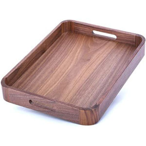Walnut Wooden Serving <b>Tray</b> Rectangle Shape for Home and Hotels tabletop Snack & <b>Drink</b> Serving <b>Trays</b> Handmade Bulk - Product Image 6