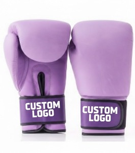 Guantes de Entrenamiento de MMA Profesionales con Logotipo Personalizado, de Cuero PU con Cordones en los Dedos, de Alta Calidad, que Absorben la Humedad, Equipo de Boxeo - Product Image 2