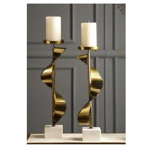 Portavelas Metálico de Estilo Moderno, Hecho a Mano, Portavelas Votivas Metálicas de Última Moda, Elegante Portavelas Votivas Metálico - Product Image 3