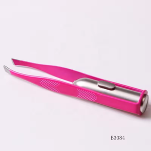 Pinzas Profesionales para Cejas con Luz LED, Pinzas para Cejas Diagonales con Lámpara, Pinzas para Cejas de Acero Inoxidable - Product Image 5