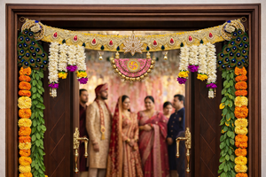 Decoración Colgante Hecha a Mano con Diseños Intrincados y Coloridos para Diwali, Bodas y Eventos Culturales - Toran Bandanwar, Decoración Única para el Hogar - Product Image 3