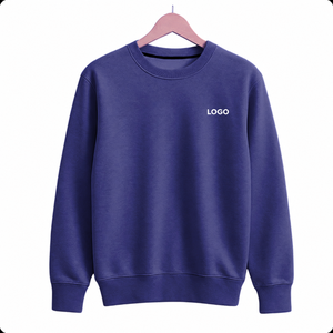 Sweat-shirt en molleton uni vert personnalisé pour femme, col rond, doux et confortable, pull décontracté pour tous les jours, vente en gros, mode USA, Royaume-Uni, Europe - Product Image 2
